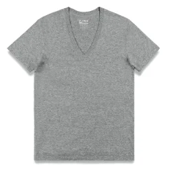 CORE Core|Short Sleeve T-shirts*Deep V-Neck T-Shirt | Men’s Slim Fit Cotton Tee