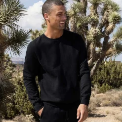 DUAL LAYER Dual Layer*Sweatshirt | Structured Crew Neck Pullover for Men