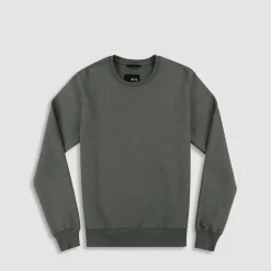 DUAL LAYER Dual Layer*Sweatshirt | Structured Crew Neck Pullover for Men