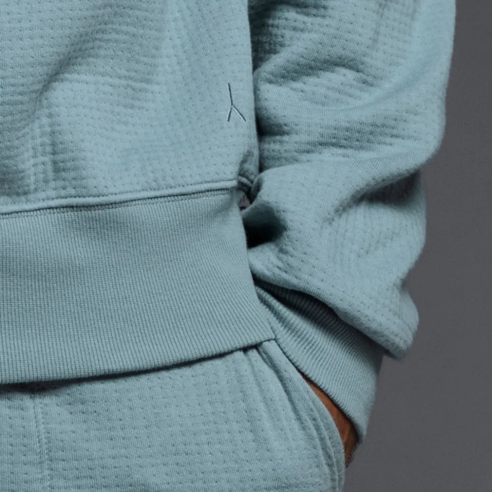 DUAL LAYER Dual Layer*Sweatshirt | Structured Crew Neck Pullover for Men