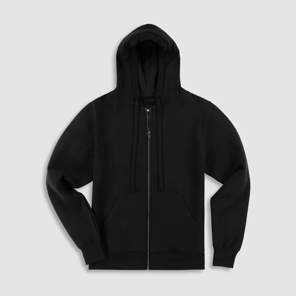 DUAL LAYER Dual Layer*Zip Hoodie | Men's Structured Full-Zip Hoodie