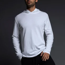 EASY MESH Easy Mesh|Long Sleeve T-shirts*Hooded Tee | Lightweight Men’s Mesh Hoodie T-Shirt