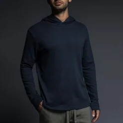 EASY MESH Easy Mesh|Long Sleeve T-shirts*Hooded Tee | Lightweight Men’s Mesh Hoodie T-Shirt