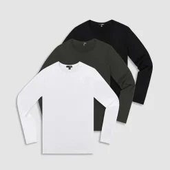 JERSEY Jersey 9|Long Sleeve T-shirts*Long Sleeve Crew Neck Tee | Lightweight Men’s Base Layer
