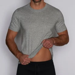 LAYERS Layers|Short Sleeve T-shirts*Slim Crew Neck T-Shirt | Fitted Pima Cotton Tee for Men