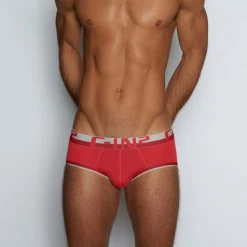 MESH Mesh|Mid Rise Briefs*Mid Rise Brief Randall Red