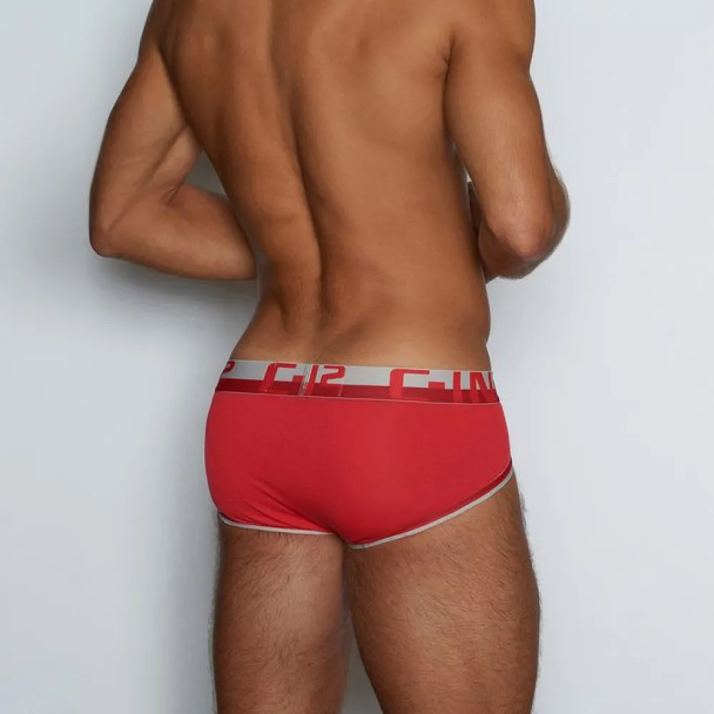 MESH Mesh|Mid Rise Briefs*Mid Rise Brief Randall Red
