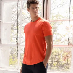 PERFECT PIMA Perfect Pima|Short Sleeve T-shirts*Relaxed Crew Neck T-Shirt Rylee Red