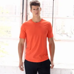 PERFECT PIMA Perfect Pima|Short Sleeve T-shirts*Relaxed Crew Neck T-Shirt Rylee Red