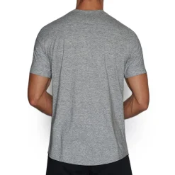 PERFECT PIMA Perfect Pima|Short Sleeve T-shirts*Relaxed Deep V-Neck T-Shirt Grey Heather