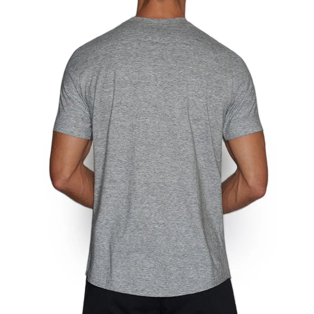 PERFECT PIMA Perfect Pima|Short Sleeve T-shirts*Relaxed Deep V-Neck T-Shirt Grey Heather