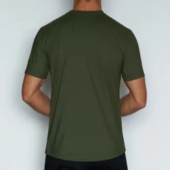 PERFECT PIMA Perfect Pima|Short Sleeve T-shirts*Relaxed Deep V-Neck T-Shirt Gladwin Green