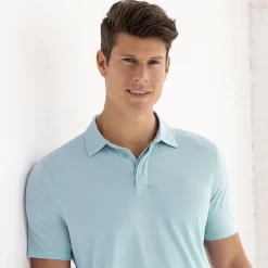 PERFECT PIMA Perfect Pima|Polos*Relaxed Polo Blythe Blue