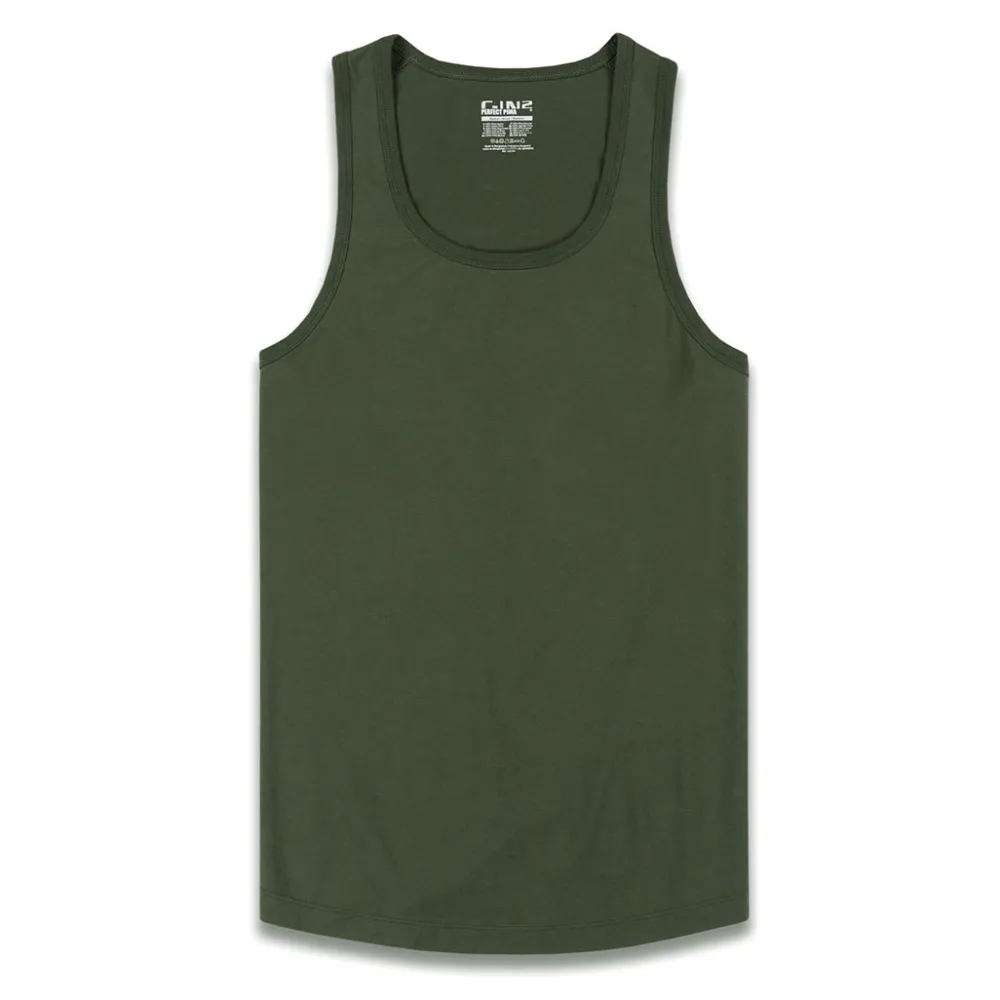 PERFECT PIMA Perfect Pima|Tanks*Relaxed Tank Gladwin Green