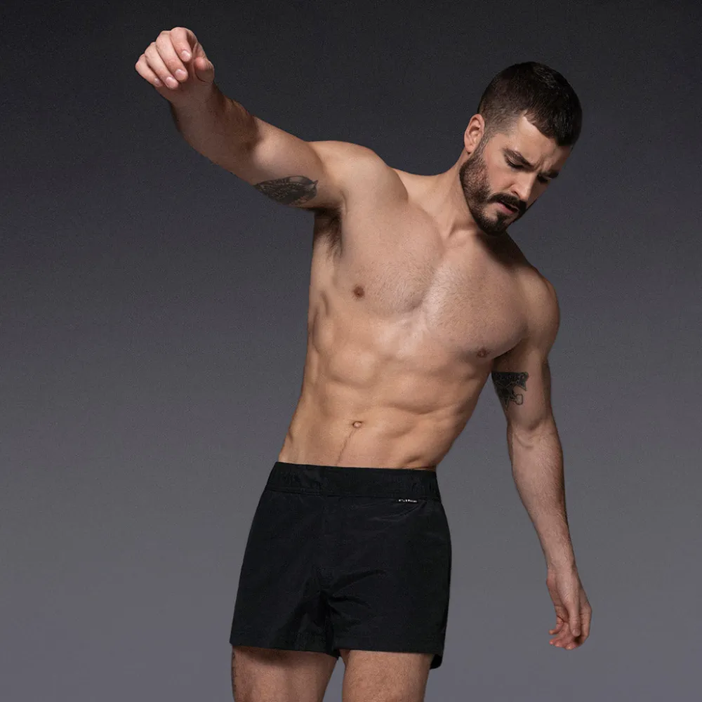 POOLSIDE Swim |Poolside Swim*Swim Shorts Black