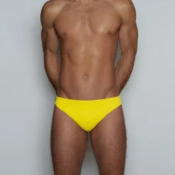 POOLSIDE Swim |Poolside Swim*Swim Thong Lemon Yellow