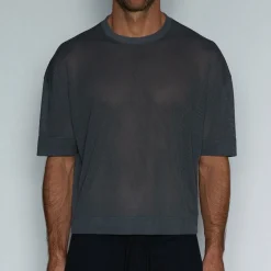 SCRIMMAGE Scrimmage|Crop Tops*Oversized Cropped Jersey Channing Charcoal