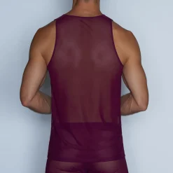 SHEER Sheer|Tanks*Relaxed Tank Perrie Purple