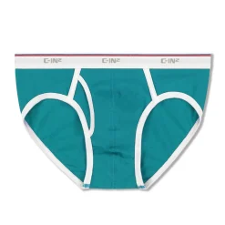 THROWBACK Throwback|Mid Rise Briefs*Fly Front Brief Tucker Teal