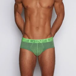 UNDERTONE Undertone|Mid Rise Briefs*Mid Rise Brief Gains Green