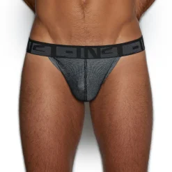 UNDERTONE Undertone|Thongs*Thong Newsprint Black